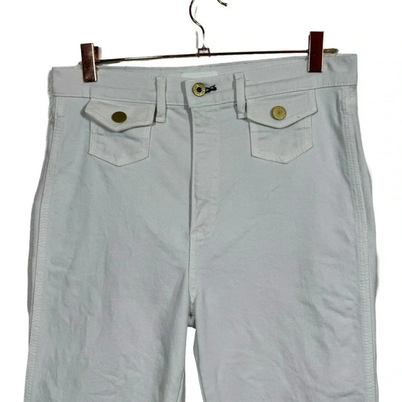 ASKK NY 70s Boot Ivory Jeans High Rise Flare - Picture 6 of 14